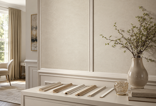 How to cover the wallpaper joint on the wall: molding, decorative strip, corner or layout