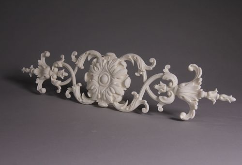 Adhesive decorative element made of polyurethane in classic style