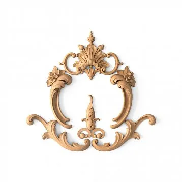 Wooden Decor Set C-030 with floral ornament