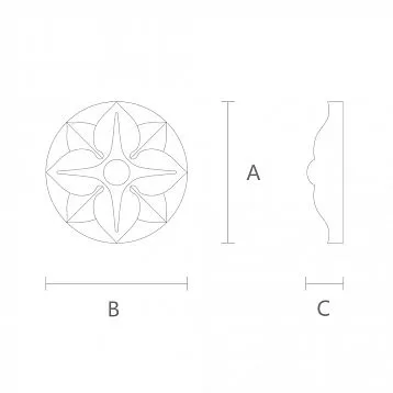 Carved Socket R-004 from Natural Oak