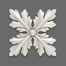 Polyurethane rose for classic interiors &ndash; decorative stucco on walls and ceiling zones