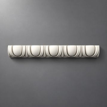 Carved molding KPU-011 for interiors made of polyurethane &mdash; monolithic structure