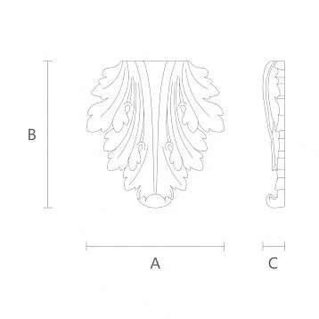 Wooden insert for a cabinet, harmonizing with the color and texture of wood