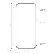 CPU-2-4 decorative molding set. Neoclassic Light collection. Image 69bce29200f24