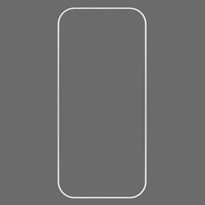 Wall molding decor kit CPU-3-1 made of polyurethane &mdash; large rectangular frame with rounded corners, front view 2300&times;1073