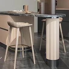 Decorative wall panel PAN-001 with vertical slats for living room or bedroom