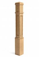 Carved wooden pillar for stair L-122