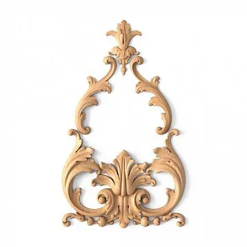 Interior decor set, carved appliqu&eacute;s