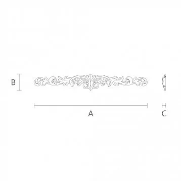 Wooden Applique for Furniture for Decorating Furniture and Interior