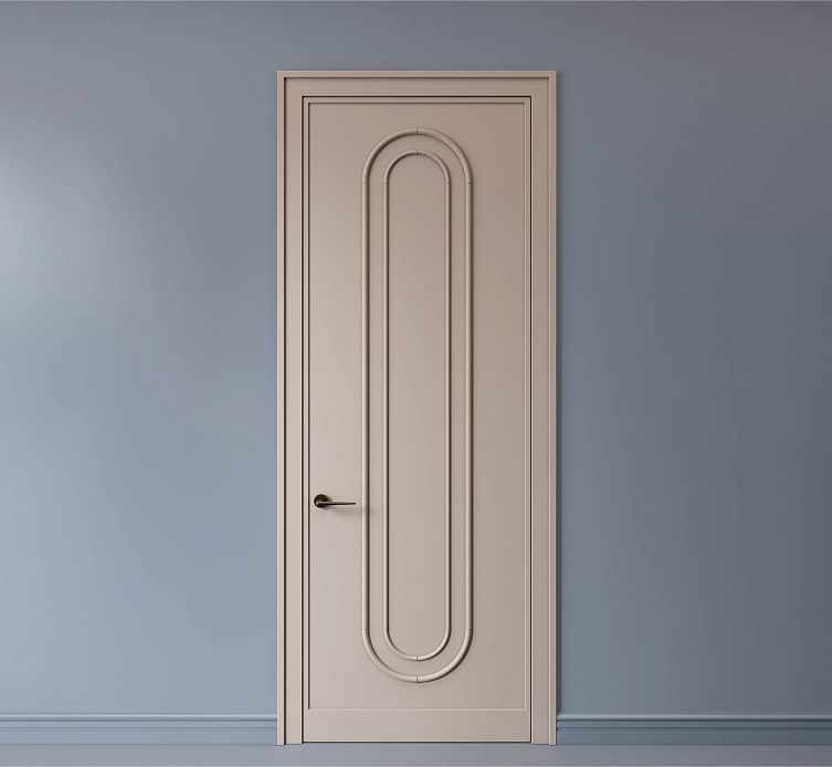 Idea for decorating a door in Japandi style CPU-3.1