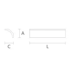 MDF cornice KZ-M-016. Wooden molding. Image 68904a1790ccb