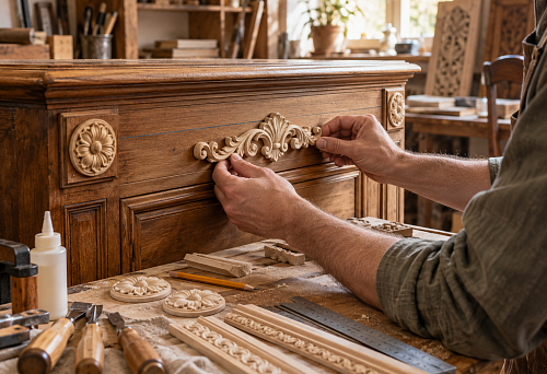 DIY furniture decor made from natural wood