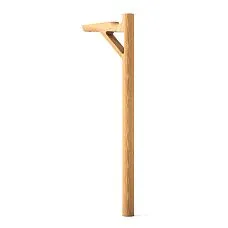 Modern furniture leg MN-243 made from beech wood with 740 mm height and Prestige sanding finish