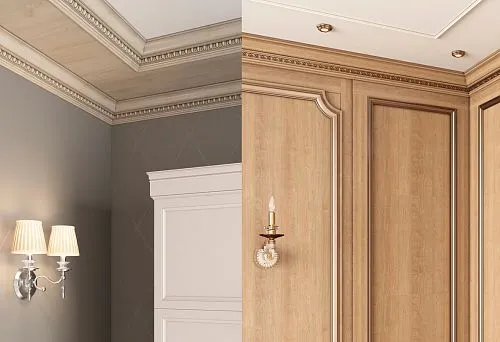 Classic interior with premium-quality furniture elements.