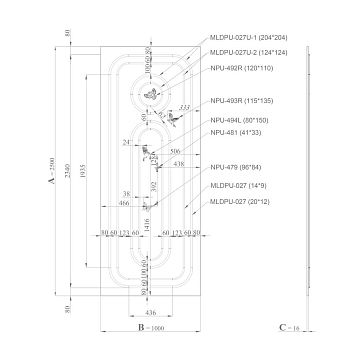 Exhibition stand Japandi SVPU-006 for demonstrating decor