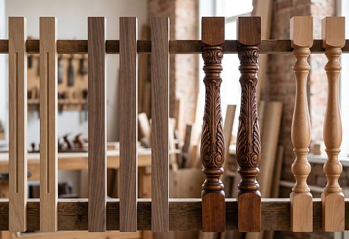 Flat, square, carved, and turned balusters: which shape to choose