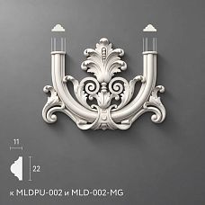 Manufacture of decorative overlays, lightweight polyurethane for interior decoration