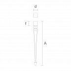 Геометрическая мебельная ножка MN-140