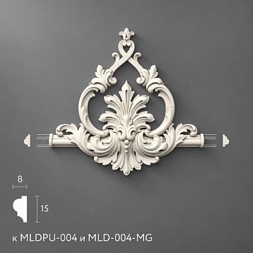 Polyurethane molding MLDPU-4-2.1 for molding MLDPU-004 198&times;208&times;18 mm