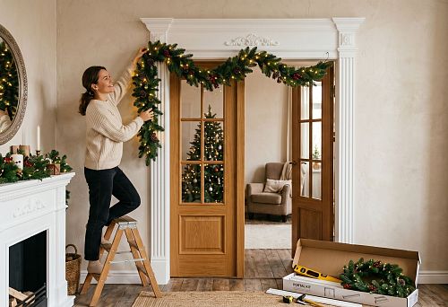 Portal from moldings and decorative garland: how to assemble a kit for a door, mirror, fireplace or niche
