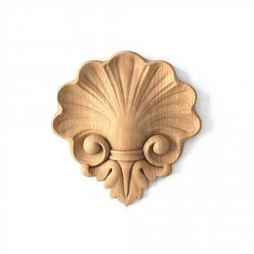 Elegant and intricate wood carving on the insert N-192