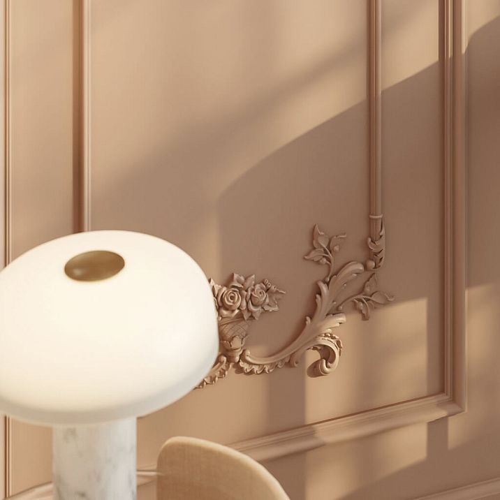 Polyurethane stucco decor CPU‑8‑1 for stylish wall, niche, and pier decoration.