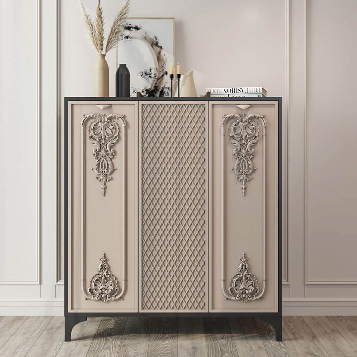 Carved Insert N-382 on front panel facade
