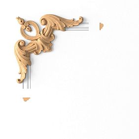 Decorative corner element MLD-4U-1