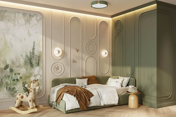 Wall panel decoration idea "Japandi" INTPU-013