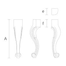 Drawings of Carved Curved Legs
