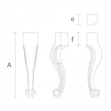 Furniture Legs from Wood MN-036 Price