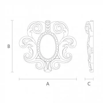 Inlay made from natural and eco-friendly material &mdash; wood