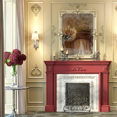 Carved frame RM-022 в интерьере гостиной