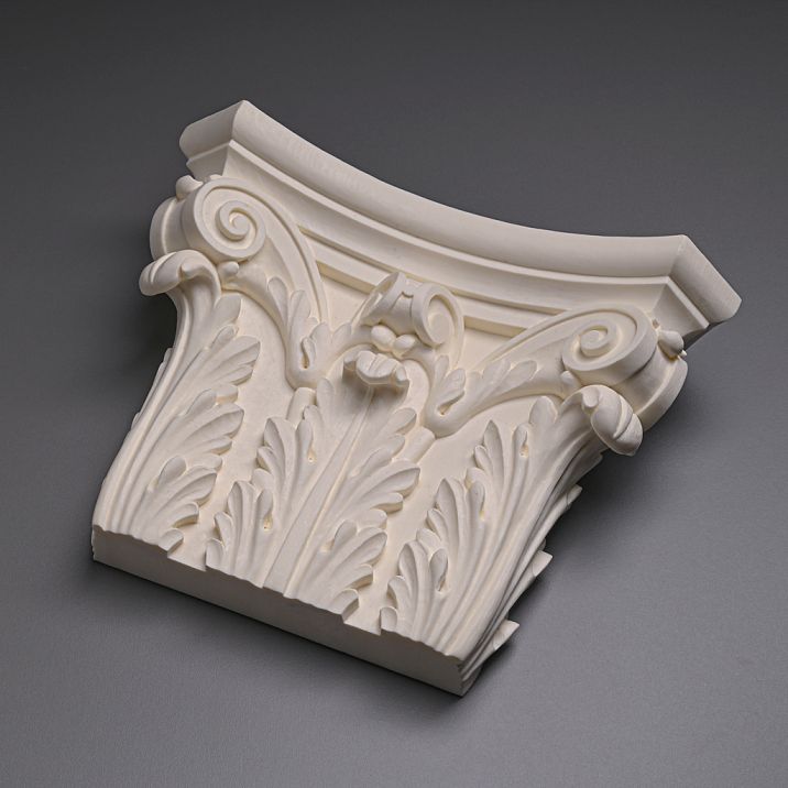 Carved polyurethane capital KLPU-013, large decoration photo &mdash; buy facade overlay
