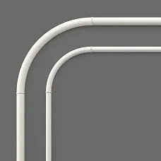 CPU-3-3 Molding Decor Set &mdash; close-up of a rounded corner and profile joint of a paintable polyurethane frame