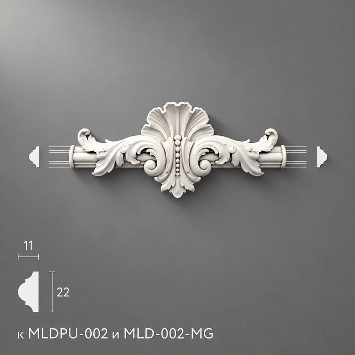 Polyurethane molding NPU-434.1. Molding decor. Image 69955153786c7