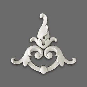 NPU-302 Molded Decoration from polyurethane on a gray background