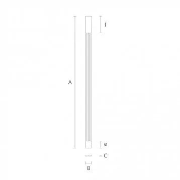 Carved pilaster PLM-016.1 made of oak in interior design