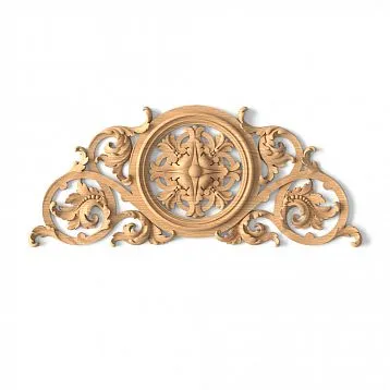 Wood carving in the form of flowers on the inlay N-335