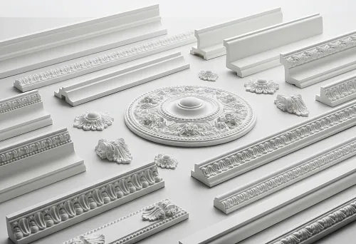 Ceiling Cornices and Rosettes for Classic Room Decor