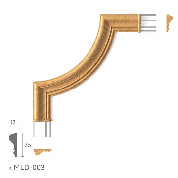 Corner molding MLD-003U front view