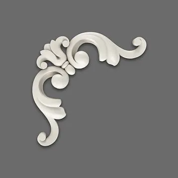 Polyurethane Stucco Decoration NPU-213 with elegant floral design on the ceiling