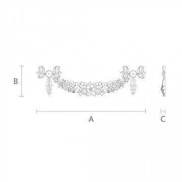 Buy wooden carved insert from the home decor store Stavros