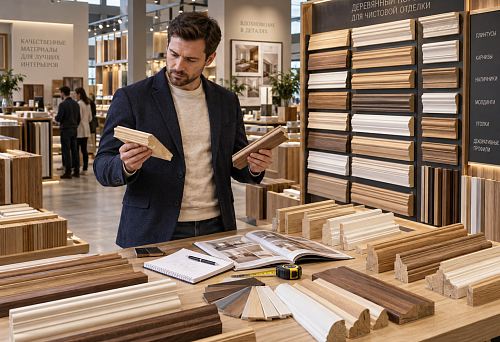 Wholesale building store with a range of wooden trim
