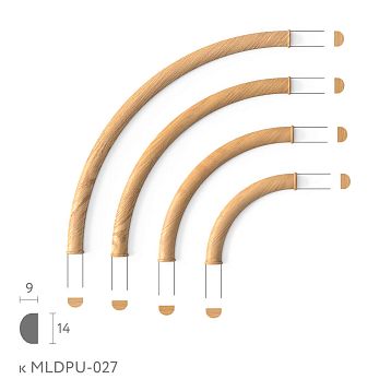 Corner molding MLD-027U-2 &ndash; decorative element for wall decoration