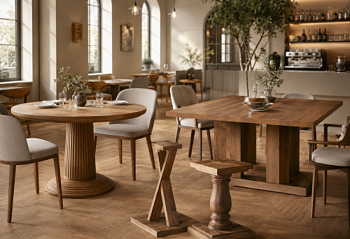 Wooden table bases for cafes and restaurants: how to choose a table foundation for the hall