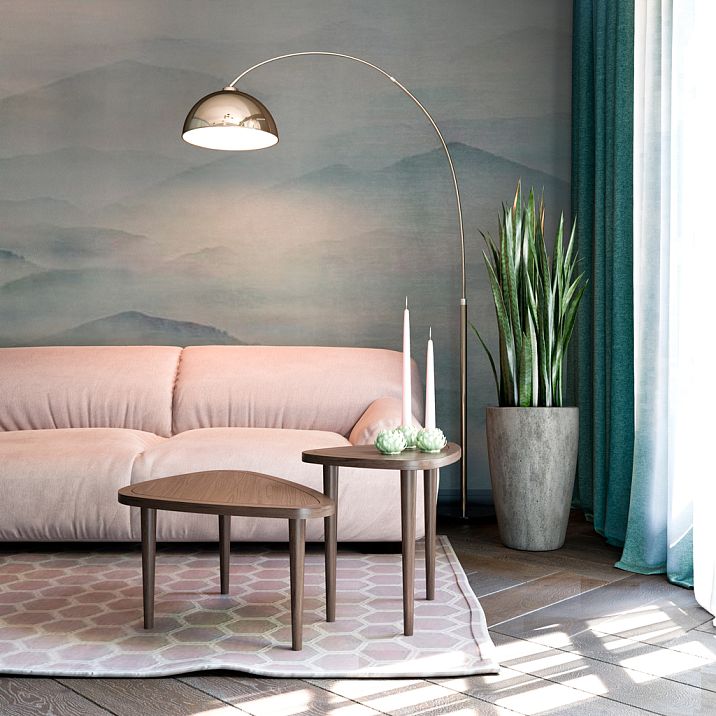 Furniture with wooden legs photo