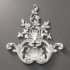Relief decoration NPU.VRS-002 with floral ornament