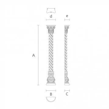Detailed carving on decoration DD-002L