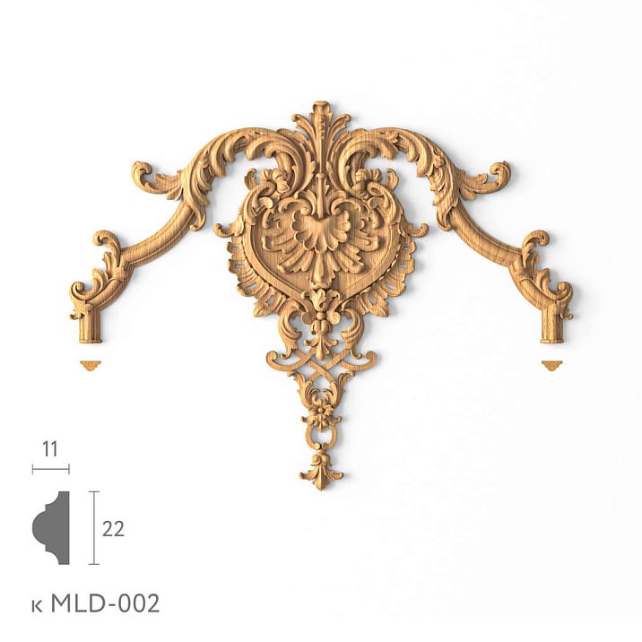Detailed carving on the insert N-413